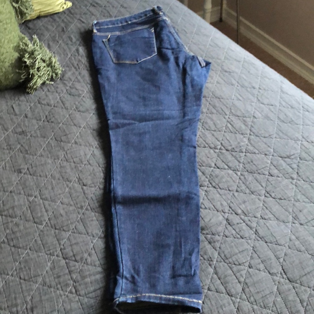 Dark Wash Midrise Skinny Jeggings Jeans
